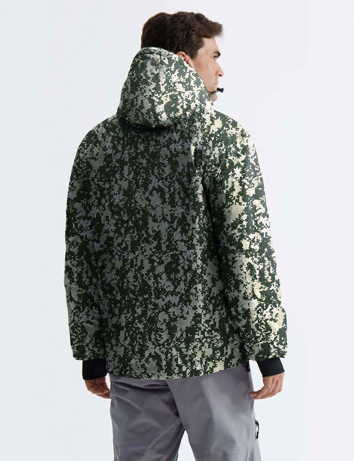 Men'S Mountain Waterproof Ski Snow Jacket Winter Windproof Rain Jacket